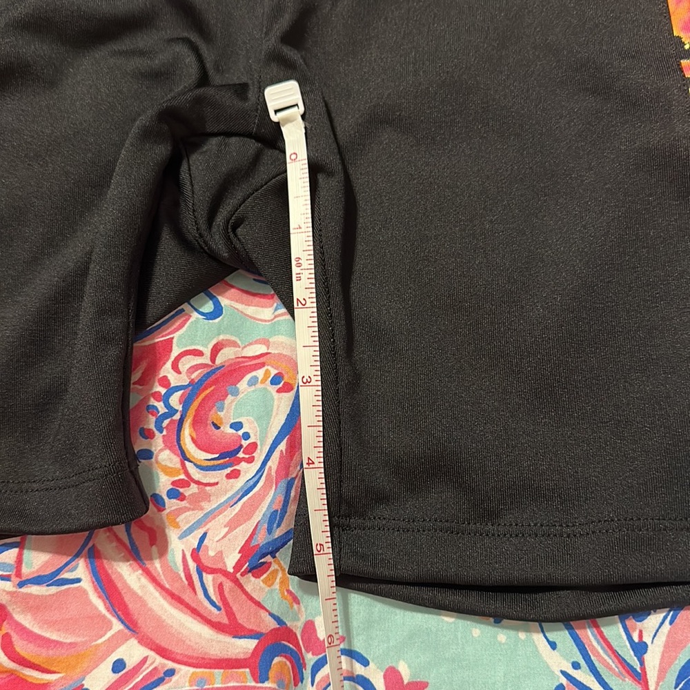 PINK Victoria’s Secret Bike Shorts Size XS Black Tie Dye Sides Worn Once Rainbow - Picture 4 of 5